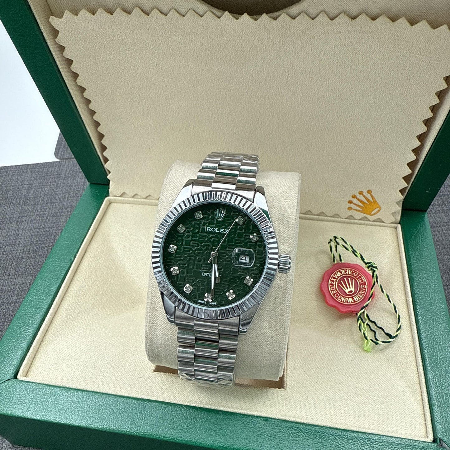 ROOLEX "GREEN/SILVER"