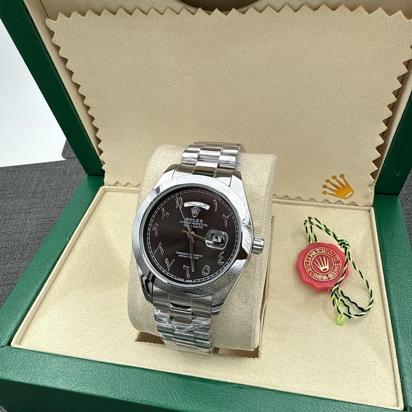 ROLEX "SILVER/BLACK"