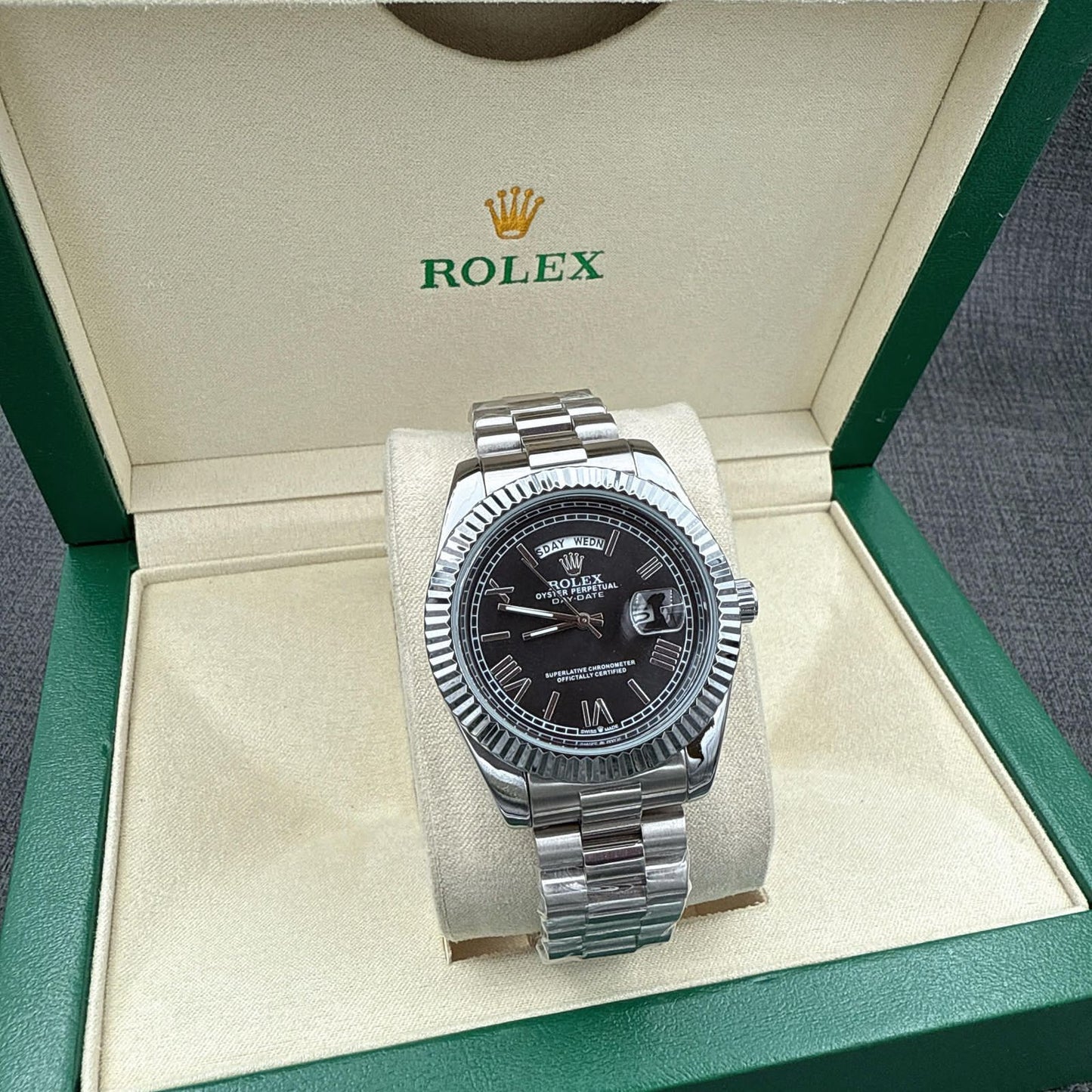 ROLEX "BLACK/SILVER"