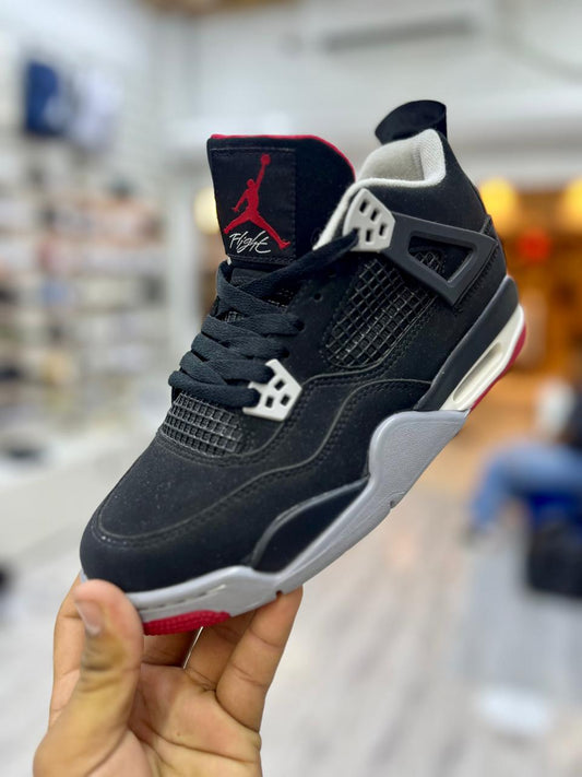 JORDAN 4S "BLACK/GREY"