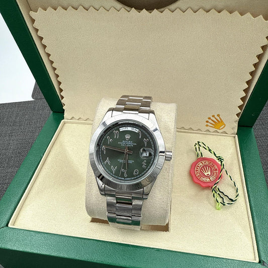 ROLEX "SILVER/DARK GREEN"